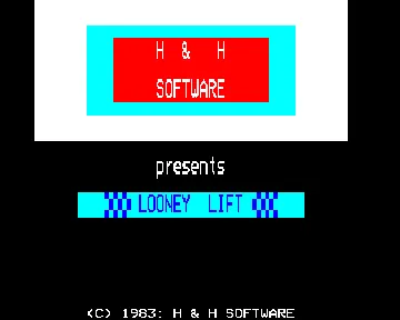 Looney Lift (1983)(H&H)[LOONLFT] screen shot title